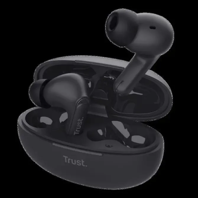 TRUST AURICULARES INALAMBRICOS YAVI - INALAMBRICOS - COLOR NEGRO