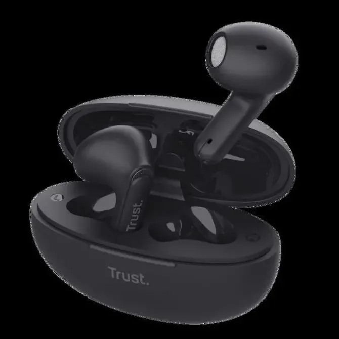 TRUST AURICULARES INALAMBRICOS YAVI - INALAMBRICOS, BLUETOOTH - ENC - COLOR NEGRO