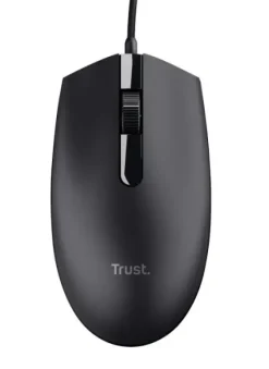 TRUST BASI RATON USB 1200DPI - 3 BOTONES - USO AMBIDIESTRO - CABLE DE 1.60M - COLOR NEGRO