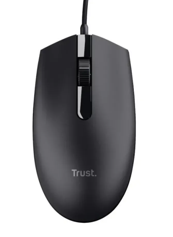 TRUST BASI RATON USB 1200DPI - 3 BOTONES - USO AMBIDIESTRO - CABLE DE 1.60M - COLOR NEGRO