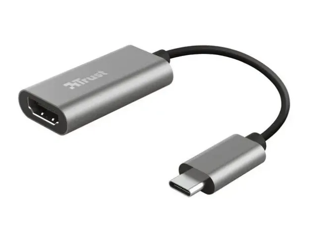 TRUST DALYX ADAPTADOR USB-C A HDMI - COMPATIBLE CON UHD 4K - AUDIO MULTICANAL - ALUMINIO