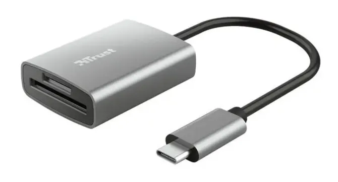 TRUST DALYX LECTOR DE TARJETAS USB-C - SD, MICROSD - ALUMINIO