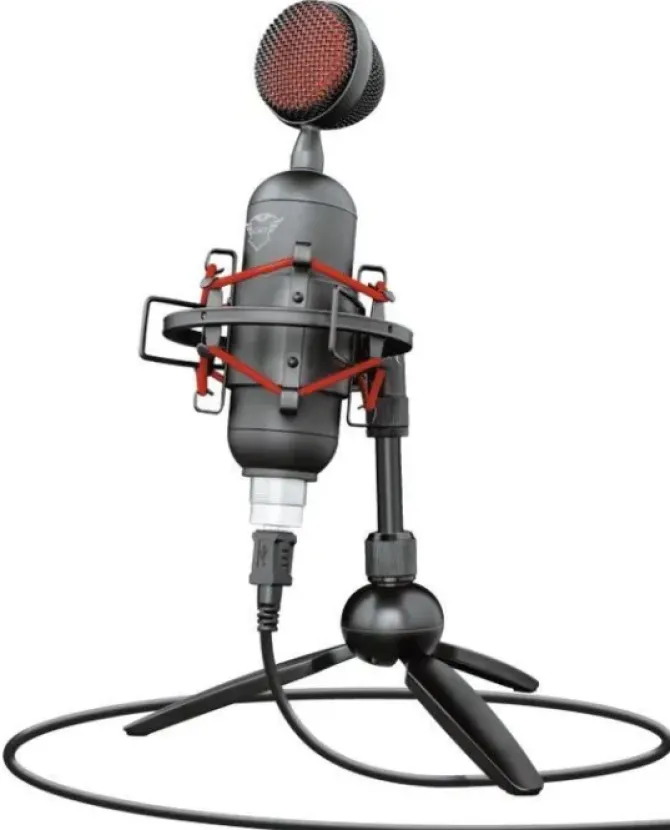 TRUST GAMING GXT 244 BUZZ MICROFONO USB PARA STREAMING - CABLE 1.80M - COLOR NEGRO