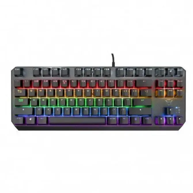 TRUST GAMING GXT 834 CALLAZ TKL TECLADO MECANICO USB - TECLAS RED - ANTIGHOSTING - ILUMINACION RGB - CABLE DE 1.80M