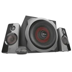 TRUST GAMING GXT 38 TYTAN ALTAVOCES 2.1 120W - SUBWOOFER DE MADERA 30W - CABLE 1.40M - COLOR NEGRO