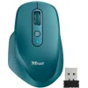TRUST OZAA RATON INALAMBRICO RECARGABLE 2400DPI - 5 BOTONES - SCROLL VERTICAL Y HORIZONTAL - ERGONOMICO - USO DIESTRO - COLOR AZUL