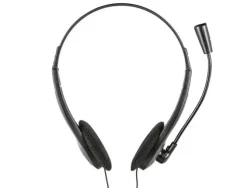 TRUST PRIMO CHAT AURICULARES CON MICROFONO - CONTROL DE VOLUMEN - DIADEMA AJUSTABLE - JACK 3.5MM - COLOR NEGRO