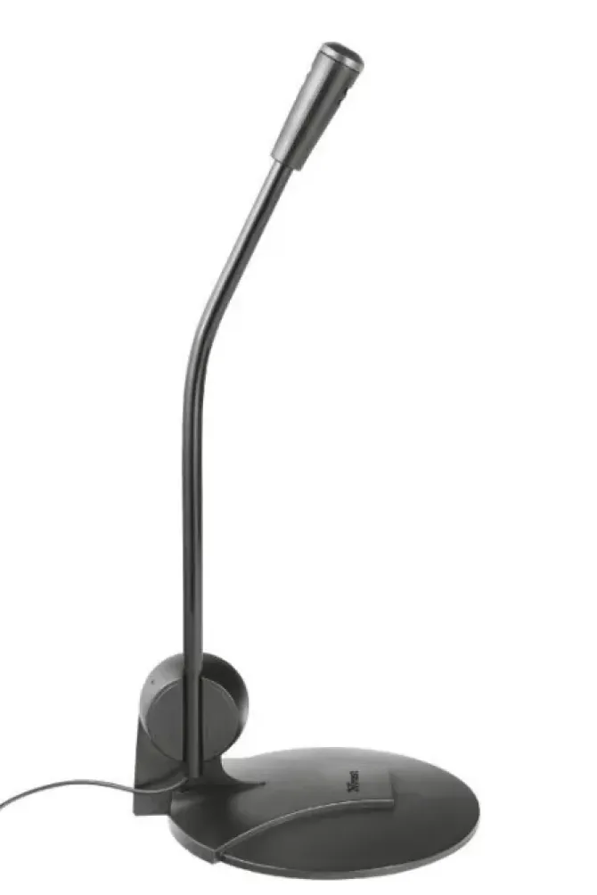 TRUST PRIMO MICROFONO DE ESCRITORIO - ALTA SENSIBILIDAD - JACK 3.5MM - CABLE DE 1.80M - COLOR NEGRO