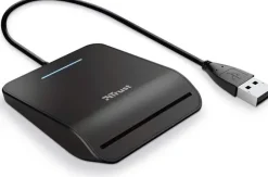 TRUST PRIMO SMARTCARD LECTOR DE DNI ELECTRONICO 3.0 - USB 2.0 - CABLE DE 1M - COLOR NEGRO