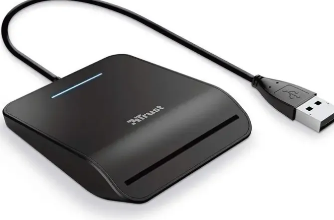 TRUST PRIMO SMARTCARD LECTOR DE DNI ELECTRONICO 3.0 - USB 2.0 - CABLE DE 1M - COLOR NEGRO