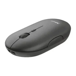 TRUST PUCK RATON INALAMBRICO RECARGABLE 1600DPI - 3 BOTONES SILENCIOSOS - ULTRA FINO - USO AMBIDIESTRO - COLOR NEGRO