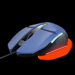 TRUST RATON GAMING ILUMINADO FELOX - VELOCIDAD AJUSTABLE HASTA 6400 PPP - 3 CONFIGURACIONES LED MULTICOLOR - 6 BOTONES PROGRAMABLES
