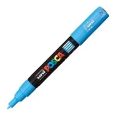 UNI BALL ROTULADOR POSCA PC-1M AZUL CLARO 264937000