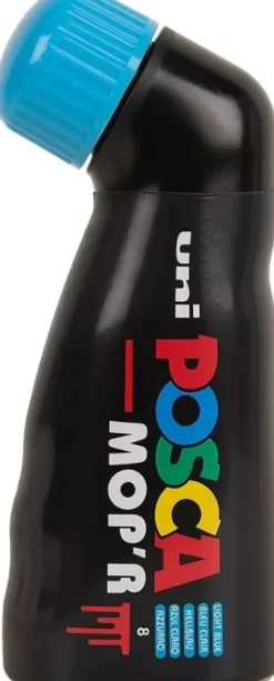 UNI POSCA MPO´R AZUL CYAN MARCADOR DE PINTURA PERMANENTE MULTISUPERFICIE, PUNTA REDONDA XXL, 3-19 MM. ?284216000