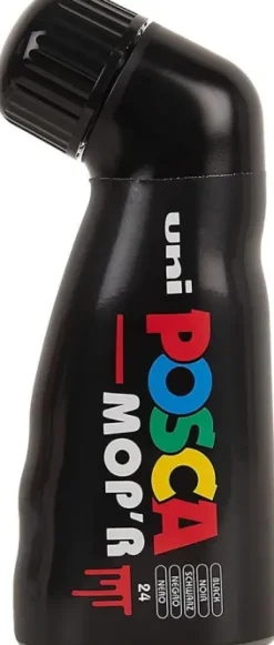 UNI POSCA MPO´R NEGRO MARCADOR DE PINTURA PERMANENTE MULTISUPERFICIE, PUNTA REDONDA XXL, 3-19 MM. 284240000