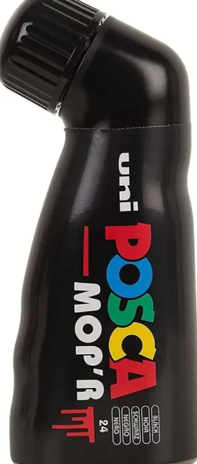 UNI POSCA MPO´R NEGRO MARCADOR DE PINTURA PERMANENTE MULTISUPERFICIE, PUNTA REDONDA XXL, 3-19 MM. 284240000