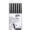 UNI-BALL ROTULADOR CALIBRADO UNI PIN ESTUCHE 6 UD. - PUNTA POLIACETAL DE 0.03, 0.05, 0.1, 0.3, 0.5 Y 0.8 MM. - TINTA RESISTENTE AL AGUA Y A LA LUZ - COLOR NEGRO