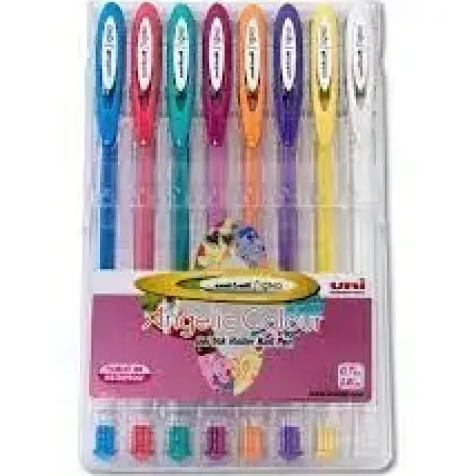 UNI-BALL SIGNO ANGELIC COLOUR BOLIGRAFO DE GEL - PUNTA DE ACERO INOXIDABLE 0.7 MM. - TRAZO 0.45 MM - TINTA GEL - COLOR BLANCO PASTEL - CAJA DE 12 UD