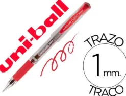 UNI-BALL SIGNO BROAD BOLIGRAFO DE GEL - PUNTA DE ACERO INOXIDABLE 1 MM. - TRAZO 0.60 MM. APROX. - TINTA GEL - SUJECION DE CAUCHO - COLOR PLATA - CAJA DE 12 UD