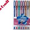 UNI-BALL SIGNO NOBLE METAL BOLIGRAFO DE GEL - PUNTA DE ACERO INOXIDABLE 0.8 MM. - TRAZO 0.50 MM. APROX. - TINTA GEL - COLORES SURTIDOS EFECTO METAL - ESTUCHE DE 8 UD