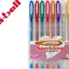 UNI-BALL SIGNO SPARKLING BOLIGRAFO DE GEL - PUNTA DE ACERO INOXIDABLE 1 MM. - TRAZO 0.65 MM. APROX. - TINTA GEL - COLORES SURTIDOS EFECTO PURPURINA - ESTUCHE DE 8 UD