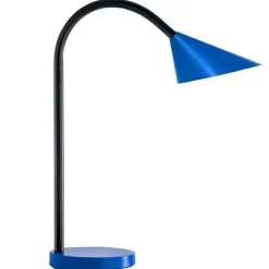 UNILUX LAMPARA DE ESCRITORIO LED SOL - ILUMINACION LED DE BAJO CONSUMO - DISEÑO MODERNO Y ELEGANTE - AJUSTE DE INTENSIDAD DE LUZ - BRAZO FLEXIBLE PARA DIRIGIR LA LUZ - COLOR AZUL