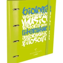 UNIPAPEL CARPEBLOC UNICLASE VERDE 4 ANILLAS 35MM 100H SOBRE +SEPARADORES