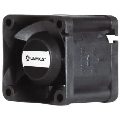 UNYKACH SERVER VENTILADOR 40MM DE DOBLE BOLA - VELOCIDAD MAX. 6000RPM - CONECTOR DE 4 PINES CON CONTROL DE TEMPERATURA - COLOR NEGRO