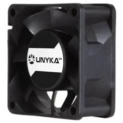 UNYKACH SERVER VENTILADOR 60MM DE DOBLE BOLA - VELOCIDAD MAX. 3000RPM - CONECTOR DE 4 PINES CON CONTROL DE TEMPERATURA - COLOR NEGRO