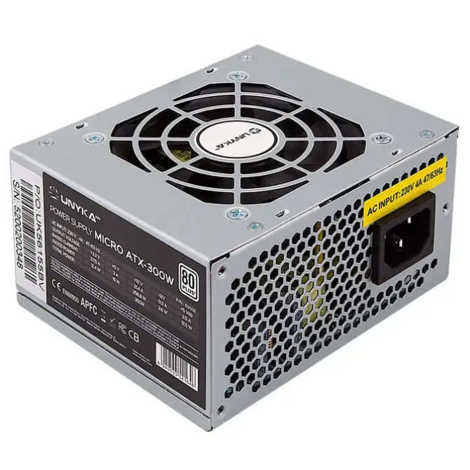 UNYKACH SFX 300W 85% EFICIENCIA FUENTE DE ALIMENTACION 300W SFX - VENTILADOR 80MM