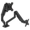 UNYKACH UK1479 SOPORTE DE MESA CON BRAZO ARTICULADO PARA 2 MONITORES DE 13-32 - GIRATORIO, RESORTE DE GAS - GESTION DE CABLES - PESO MAX 10KG - VESA 100X100MM