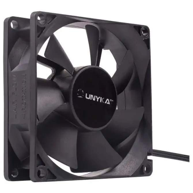 UNYKACH VENTILADOR 80MM - VELOCIDAD MAX. 2000RPM - COLOR NEGRO