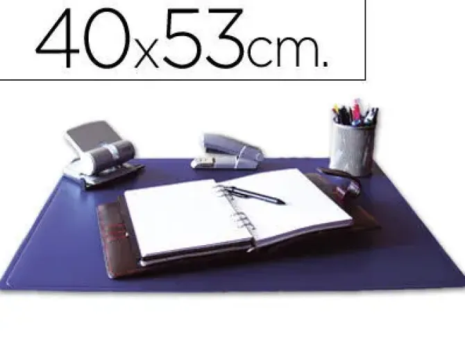 VADE SOBREMESA Q-CONNECT AZUL 40X53 CM