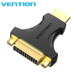VENTION ADAPTADOR HDMI A DVI - CHAPADO EN ORO - DIRECCION DUAL - RESOLUCION 1080P@60HZ - CARCASA DE PVC - COLOR NEGRO