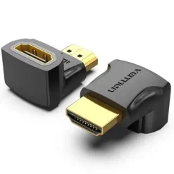 VENTION ADAPTADOR HDMI MACHO A HDMI HEMBRA 90º 4K - COLOR NEGRO