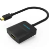 VENTION ADAPTADOR MINI DISPLAYPORT MACHO A HDMI HEMBRA - 0.15M - COLOR NEGRO