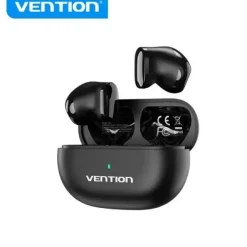VENTION AURICULARES BLUETOOTH 5.3 CON ESTUCHE DE CARGA - 6H AUTONOMIA - TINY T12 - COLOR NEGRO