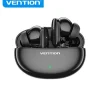 VENTION AURICULARES BLUETOOTH 5.3 CON ESTUCHE DE CARGA - 7H AUTONOMIA - COLOR NEGRO