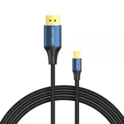 VENTION CABLE CONVERSOR DISPLAYPORT MACHO A MINI DISPLAYPORT MACHO 1.4 8K - 2M - COLOR NEGRO Y AZUL