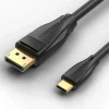VENTION CABLE CONVERSOR USB-C MACHO A DISPLAYPORT MACHO - 2M - COLOR NEGRO