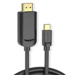 VENTION CABLE CONVERSOR USB-C MACHO A HDMI MACHO 1.4 4K - 1M - COLOR NEGRO