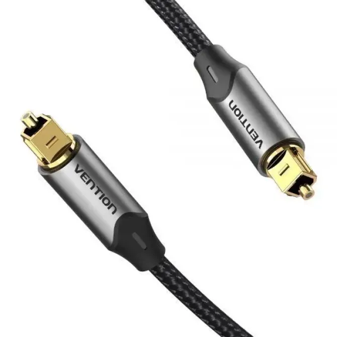 VENTION CABLE DE AUDIO DE FIBRA OPTICA - 2M - GRIS METALIZADO