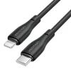 VENTION CABLE DE CARGA USB-C/LIGHTNING - TPE DURADERO - TRANSFERENCIA 480MBPS - ALIMENTACION 3A - POTENCIA 27W - COLOR NEGRO