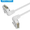 VENTION CABLE DE RED UTP RJ45 SLIM CAT.6A CABEZA ROTATORIA ANGULO 360º RECTO - 1.5M - COLOR BLANCO