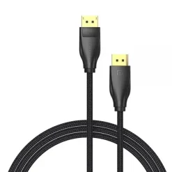 VENTION CABLE DISPLAYPORT 1.4 8K DP ALGODON TRENZADO - 1.5M - COLOR NEGRO