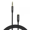 VENTION CABLE ESTEREO JACK 3.5 MACHO A JACK 3.5 HEMBRA - 1.5M - COLOR NEGRO