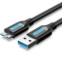 VENTION CABLE USB 3.0 MACHO A MICROUSB MACHO 2A 10W 5GBPS - 0.5M - COLOR NEGRO