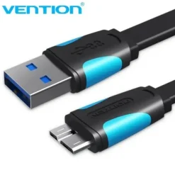 VENTION CABLE USB 3.0 MACHO A MICROUSB MACHO - 0.25M - AZUL Y NEGRO