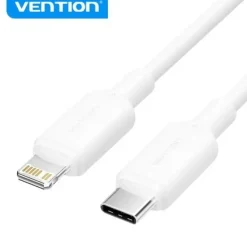 VENTION CABLE USB 2.0 TIPO C A LIGHTNING - CONECTOR NIQUELADO - POTENCIA 27W - CORRIENTE 3A - COLOR BLANCO