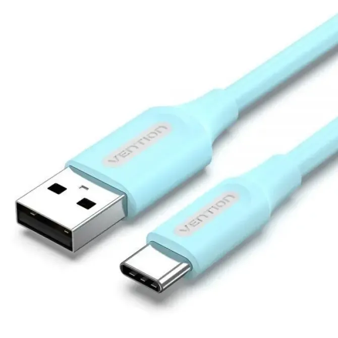VENTION CABLE USB-A MACHO A USB-C MACHO - 1.5M - 3A 60W 480MBPS - COLOR AZUL